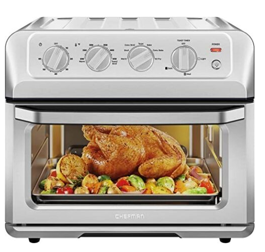 Air Fryer Toaster Oven Combo, 7-In-1 Convection Oven Countertop 20 Qt Oven Air