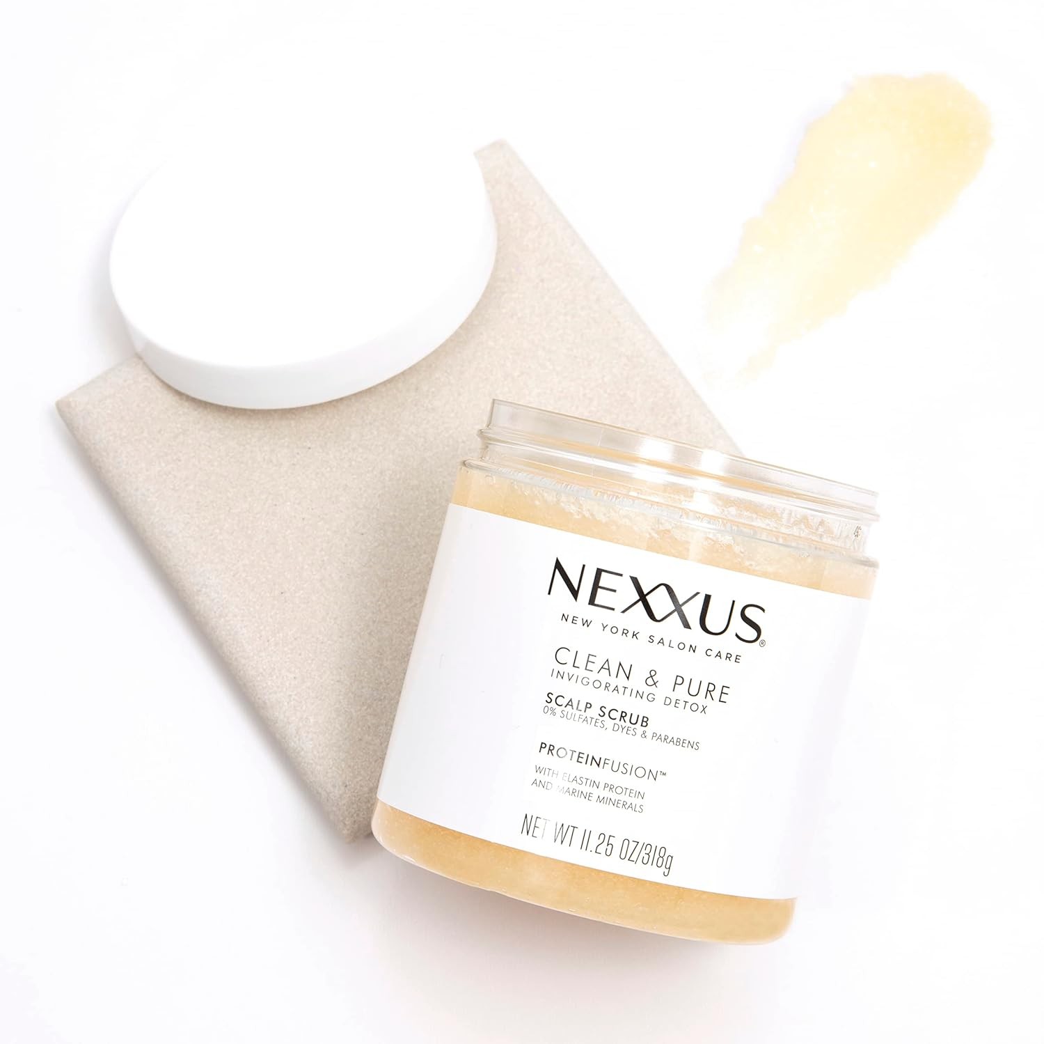 Nexxus Sulfate-Free Scalp Scrub Hair Treatment Exfoliating and Nourishing Detox Hair Care 11.25 oz